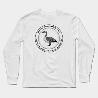 Canada Goose - We All Share This Planet - light colors Long Sleeve T-Shirt